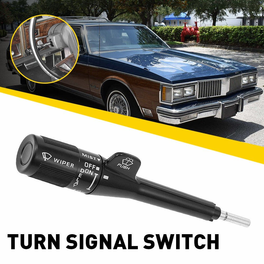1 Pack Turn Signal Wipe Delay Lever Switch Black for GMC Olds Pickup Truck Car B- v