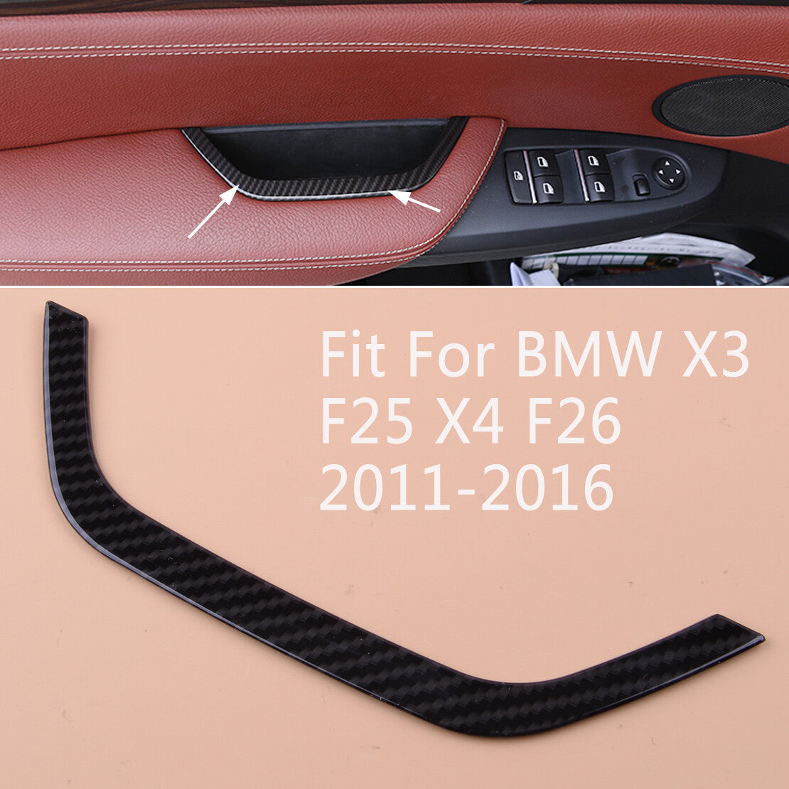 Interior Door Handle Storage Decor Cover Trim fit for X3 F25 X4 F26 2011-16 v