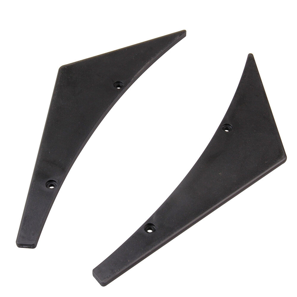4pcs Black Pattern Car Bumper Fin Canard Splitter Diffuser Valence Spoiler Lip Q
