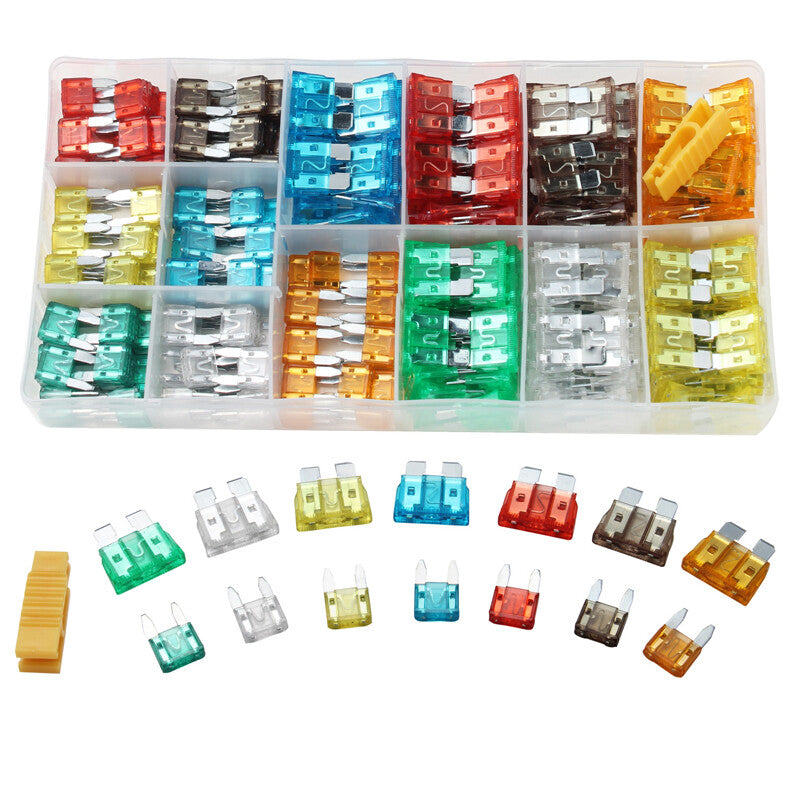 220-piece automotive blade fuse box sorting kit for trucks, RVs, SUVs, boats, and motorcycles. n