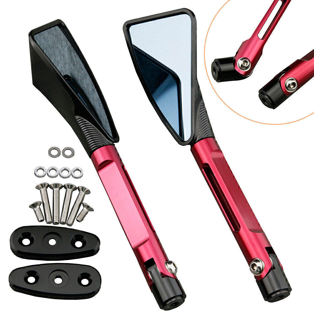 Rear View Mirror Red for Suzuki GSXR 1000 01-04 & GSXR 600 2001-2005 Motorcycle Q