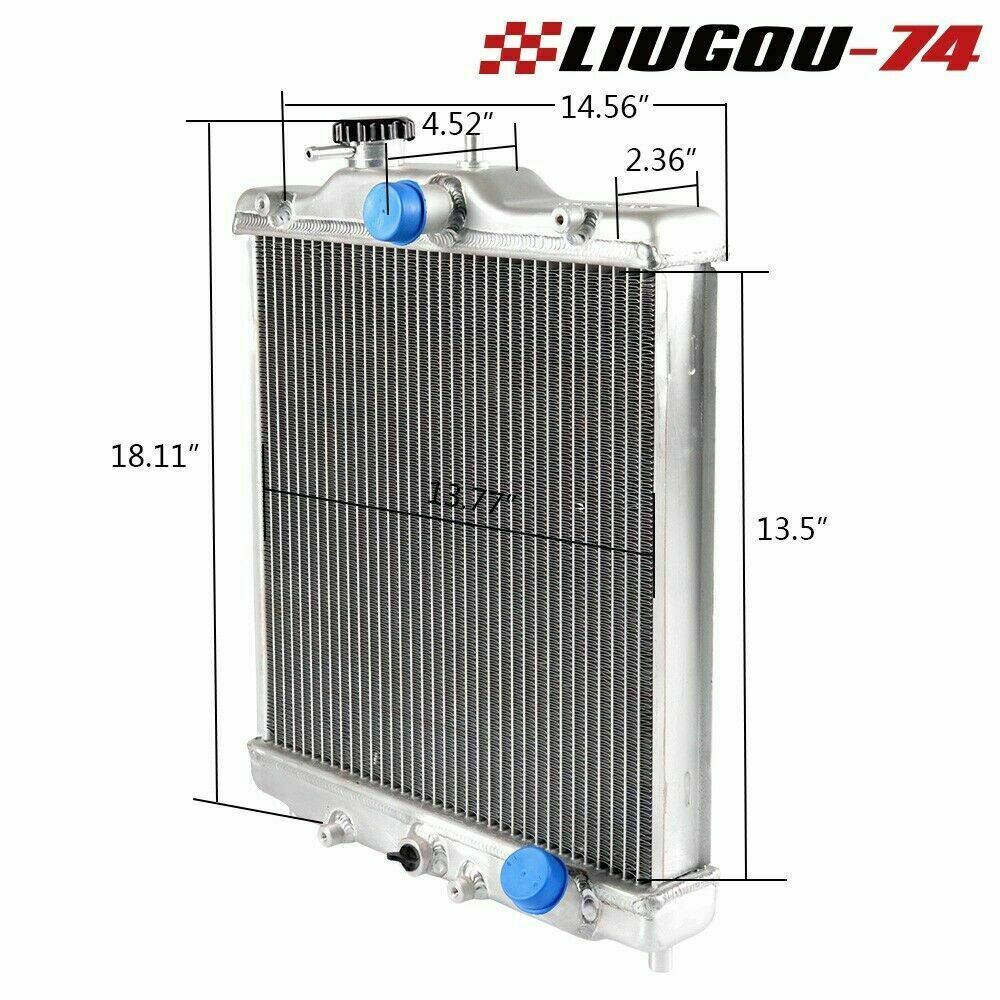 3-row 52mm aluminum radiator fits 1992-2000 for Honda for Civic EK EG D15 D16 USA