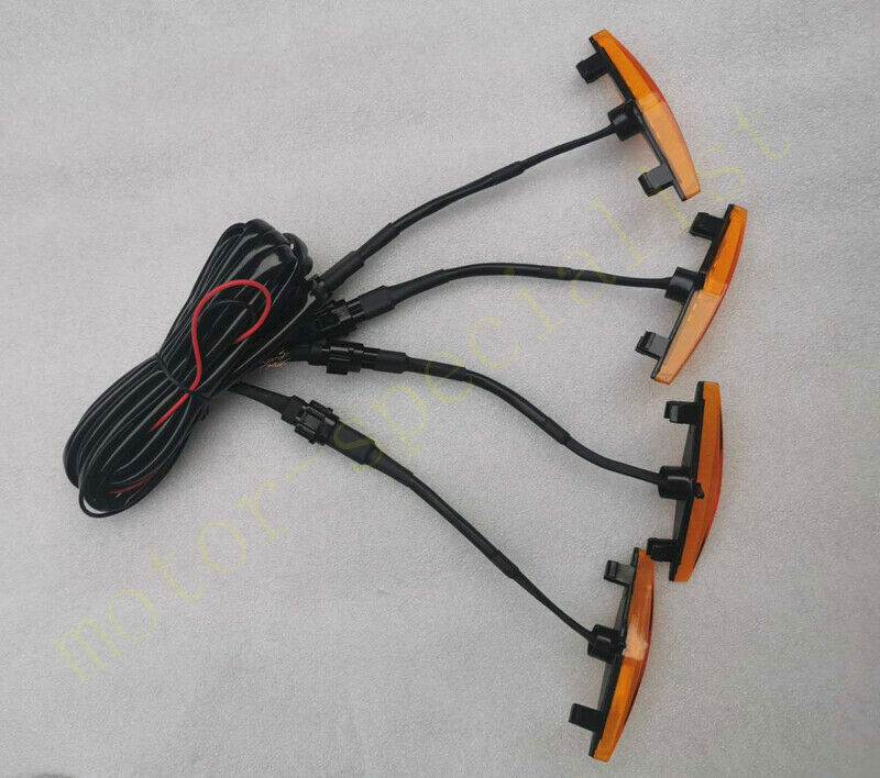 for Toyota 4Runner 2011-24 yellow Style Front Grill LED Marker Light Kit