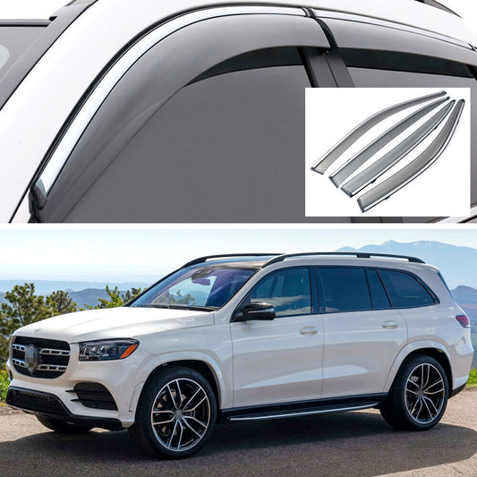 4X Window Deflector Visors Rain Guard Vent Shade for 2020-Up for Mercedes GLS450/580