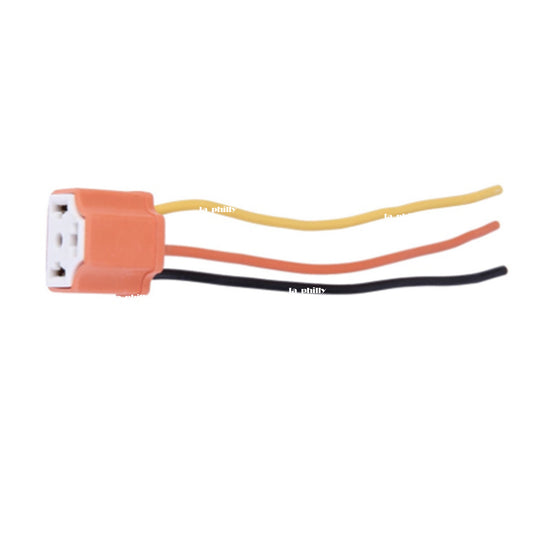 H4 Car Female Ceramic Headlight Extension Connector Plug Light Wire Socket Q