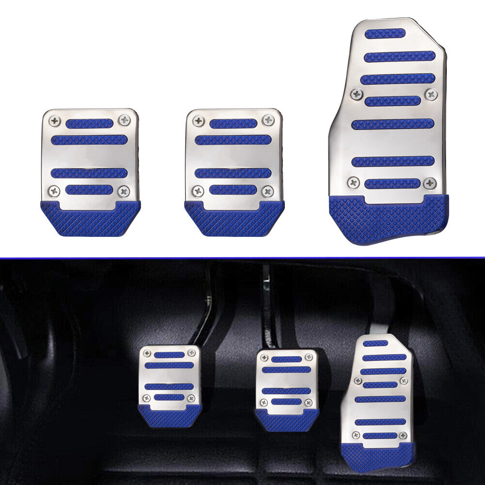 3x Car Pedal Pads Auto Sports Clutch Brake Pad Cover Nonslip Foot Pedals MT Car