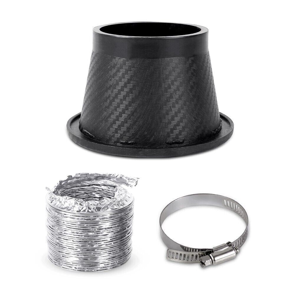 Universal Car Front Bumper Turbo Air Intake Pipe Turbine Inlet Pipe Funnel Kit Q