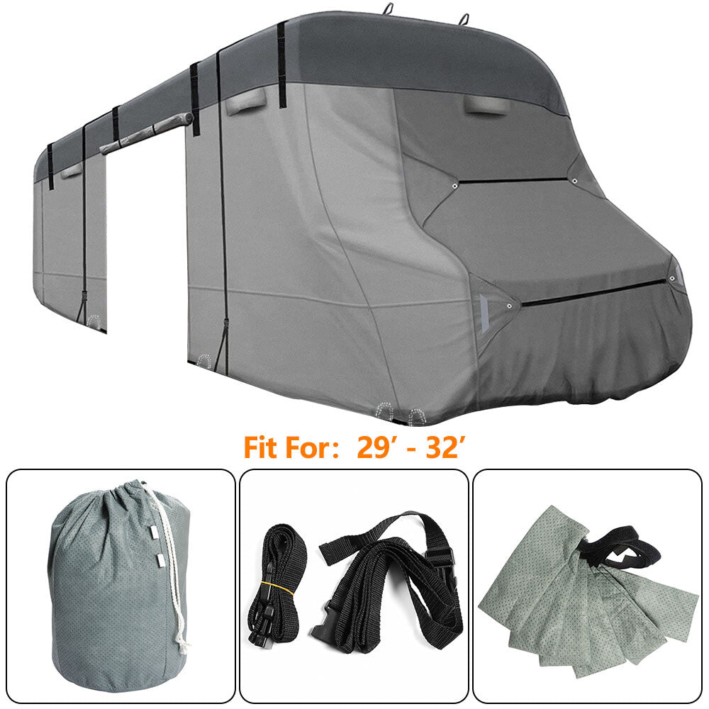 29-foot to 32-foot non-woven RV cover storage suitable for Class C RVs and campervans n