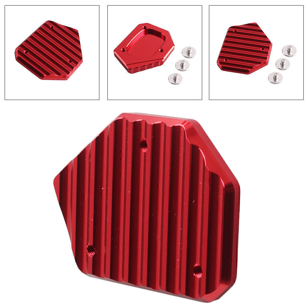 1 x Side Stand Kickstand Plate Pad Red Fit for Honda CBR500R CB500F/X 2013-2014 Q