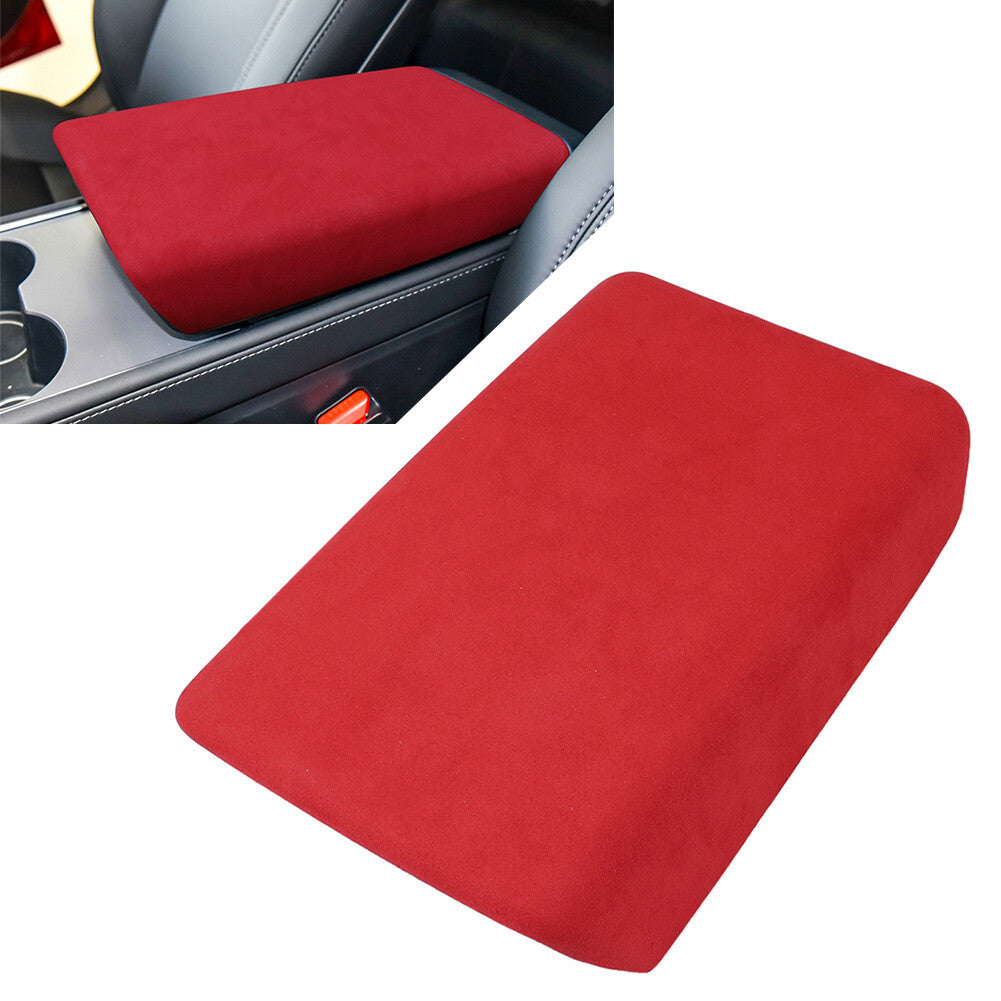 Car Central Console Armrest Box Protective Suede Cover FITS for Tesla Model 3 17-22