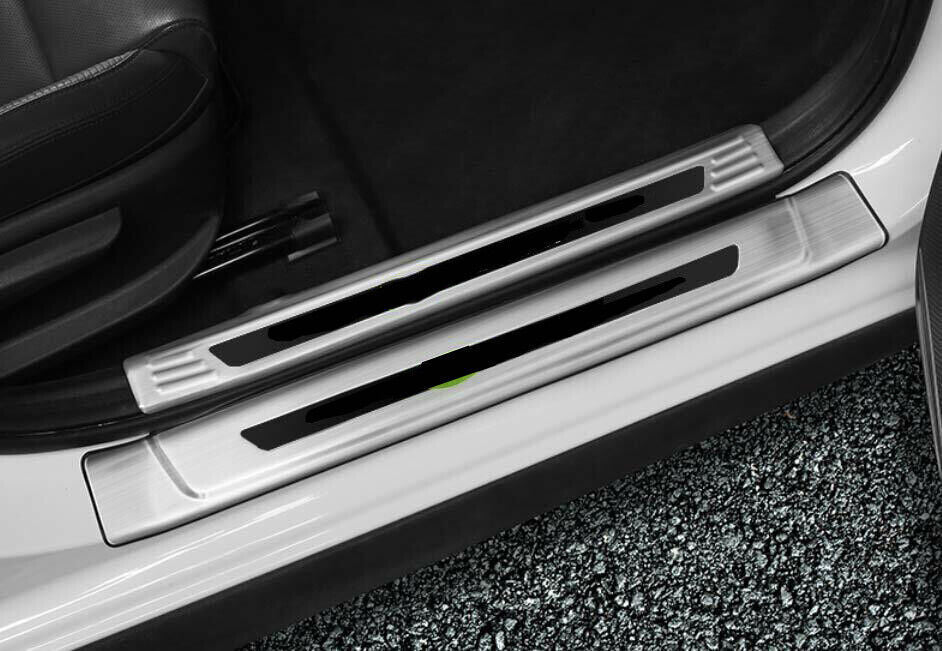 for Hyundai Sonata 20-23 Silver Steel Door Sill Cover Scuff Plate Guard Cover 8x