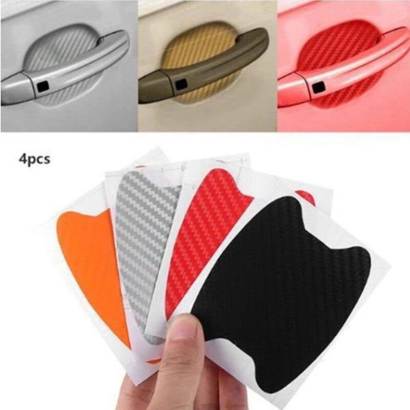 Universal 4x Car Door Handle Anti-Scratch Protector Film Stickers Accessories