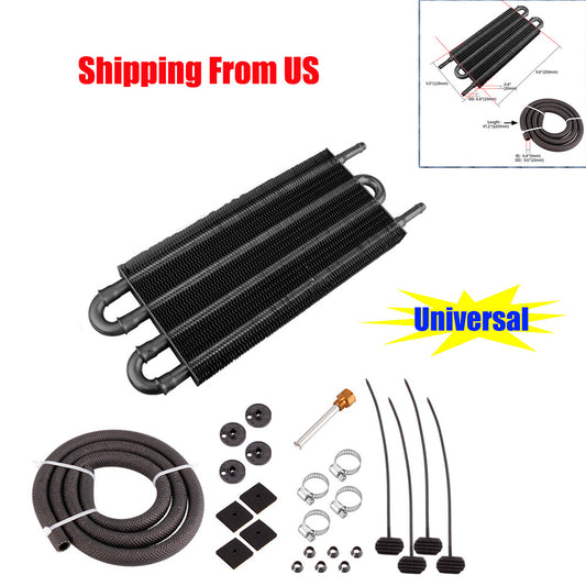 4-line heavy-duty transmission oil cooler, fast-cooling automatic converter, US stock - n