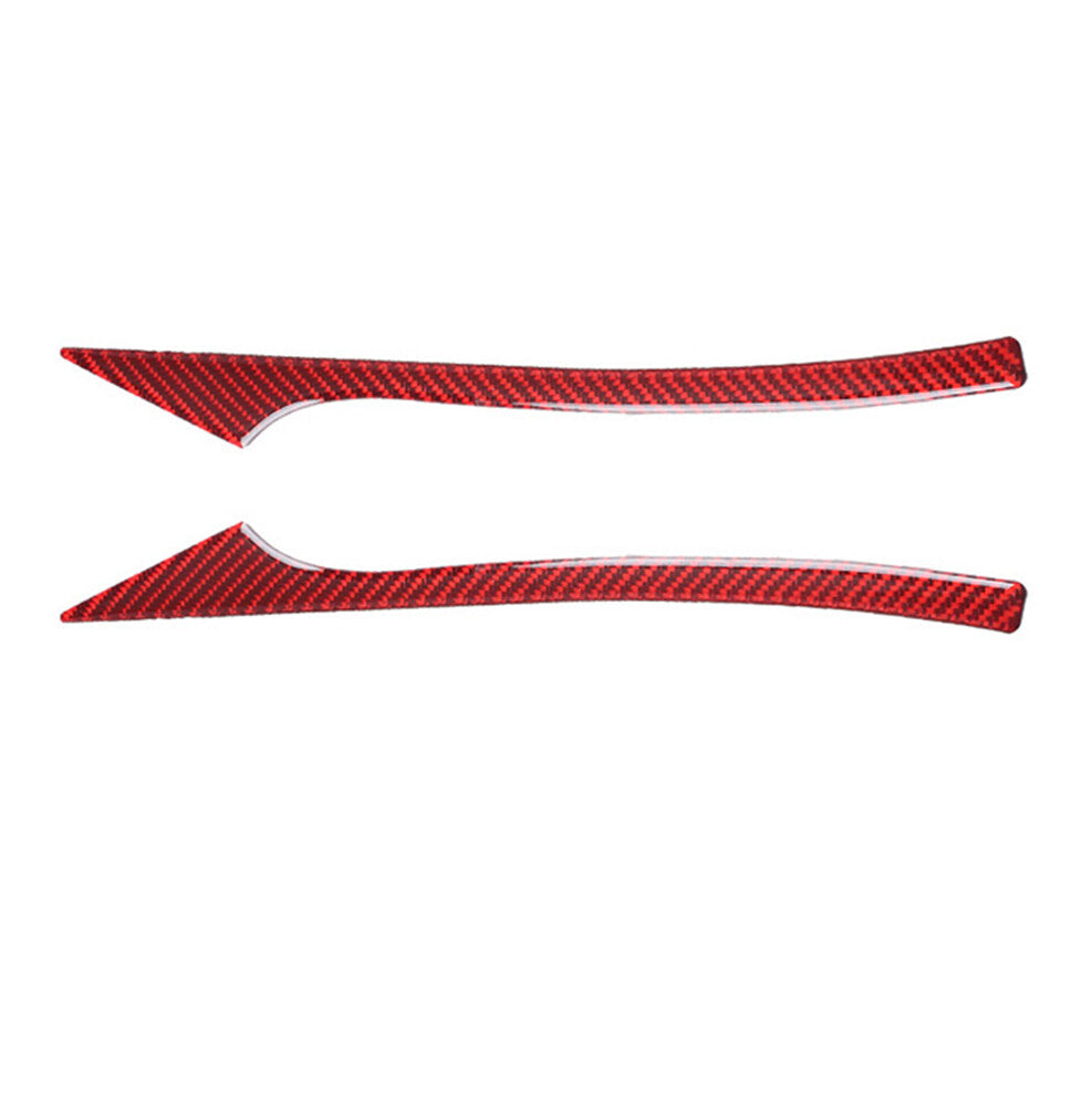 4X Red Door Panel Trim Interior Strip Carbon Fiber Sticker for Audi Q7 2016-2019 v