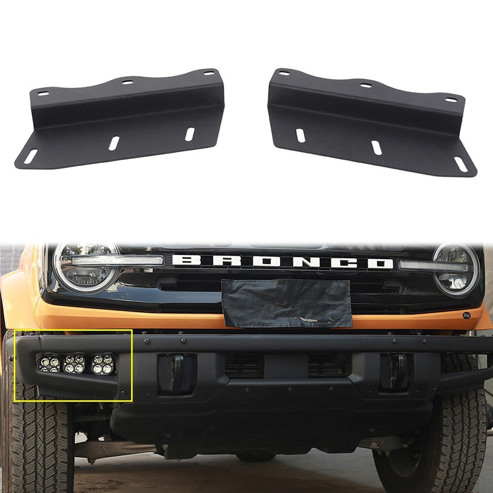 Front Bumper LED Fog Lights Mounting Bracket for Ford Bronco 2021-23 Accessories