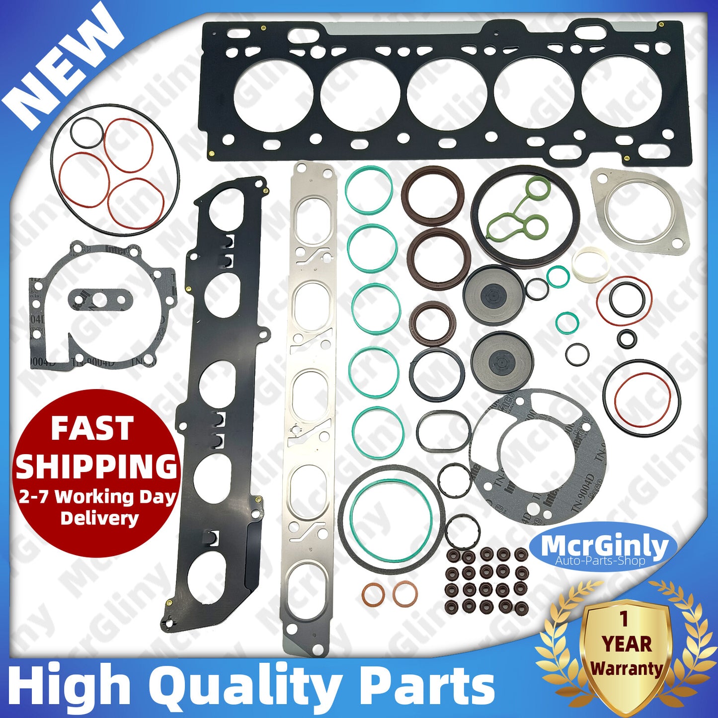Engine cylinder head gasket sealing kit suitable for Volvo S40, S60, S80, XC60, XC70, V60, C30, C70 2.5T- n