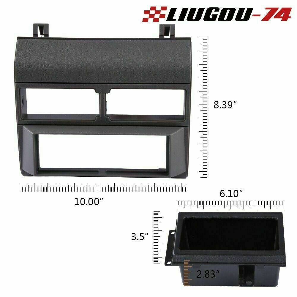 Radio Single Din Dash Kit Pocket Border Fits 1988-1994 for Chevrolet for GMC Trucks USA