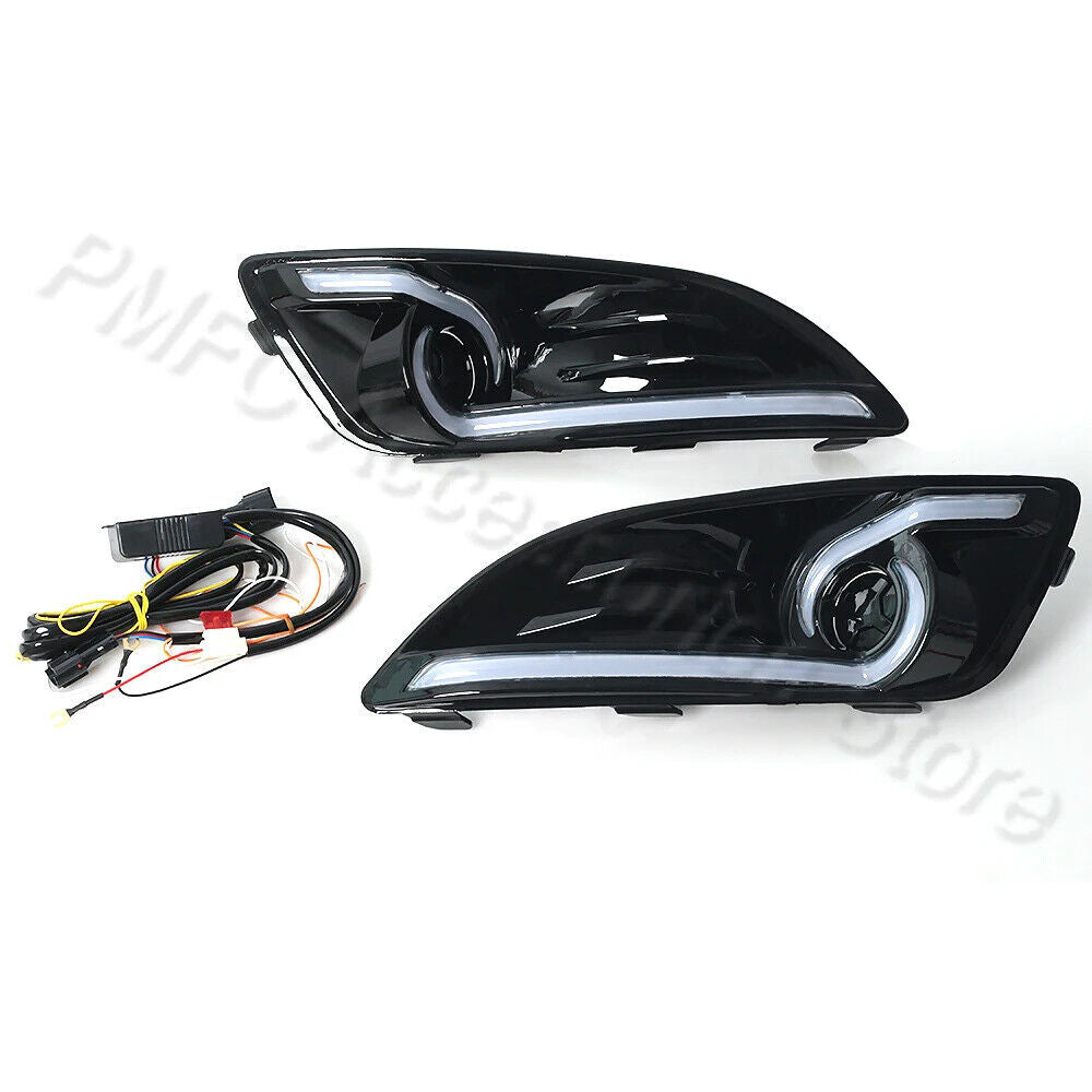 1Set Daytime Running Light Fog Lamp Cover DRL for Ford Fiesta 2013-2016