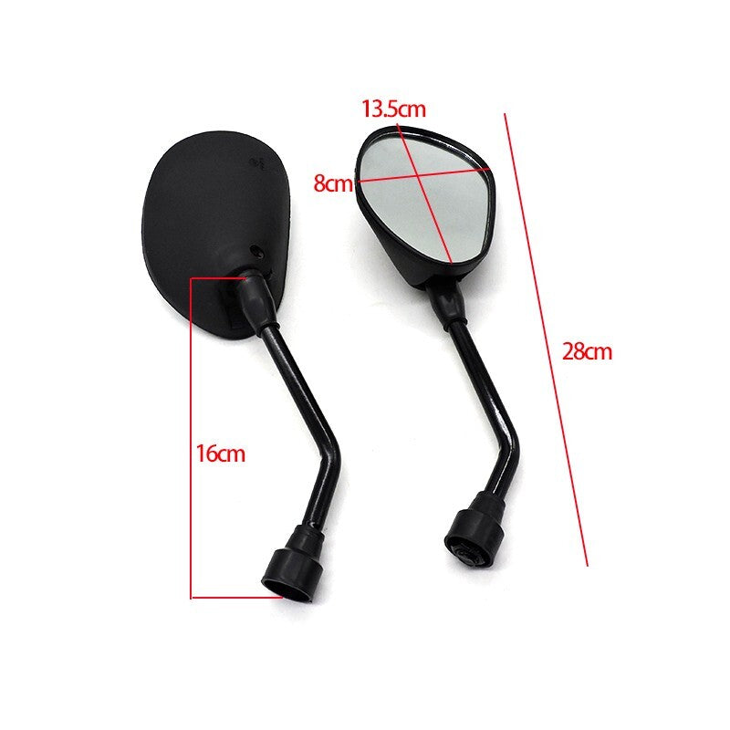 22mm Handle Bar End Rearview Side Mirrors Universal Motorcycle ATV Scooter 7/8