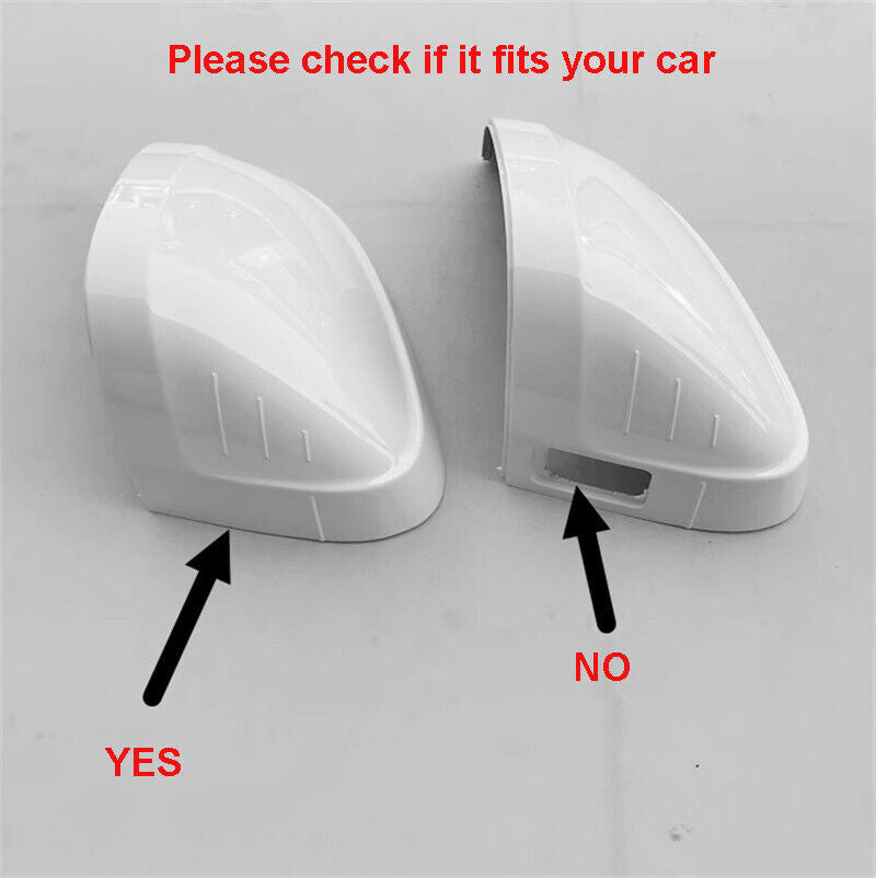 Black Left Side Rearview Door Mirror Cover Shell Cap Fit for Audi A4 2017-2022