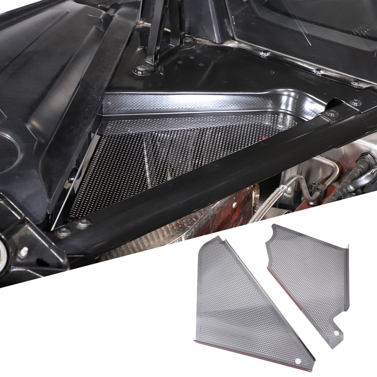 Real Carbon Fiber Car Water Cup Holder Frame Cover Trim for Benz C Class W204- v