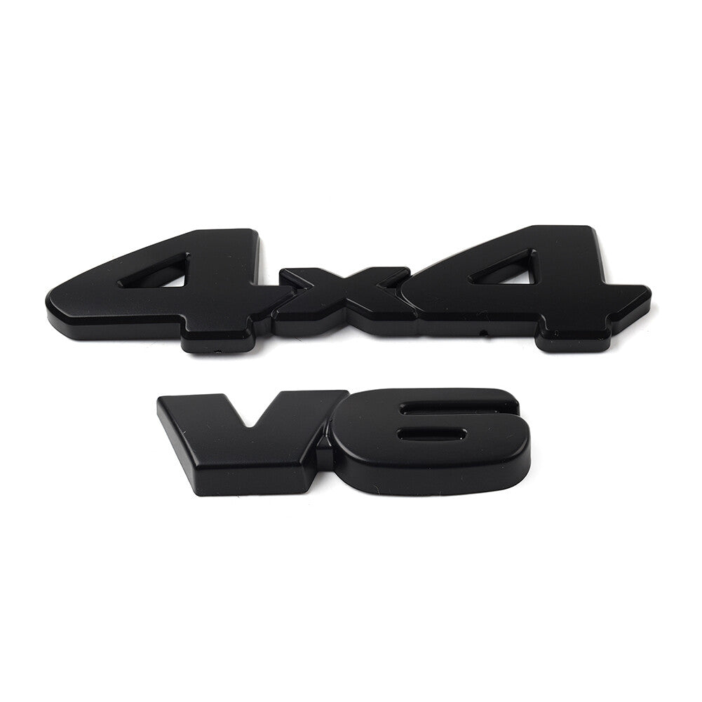 V6 4x4 3D Tailgate Emblem Badge Overlays for Toyota Tacoma 4Runner Tundra