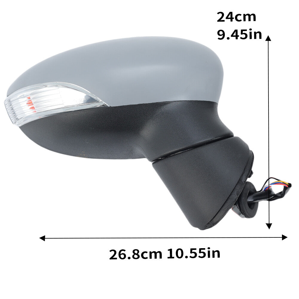 F¨¹r for Ford Fiesta MK7 08-12 Rechts Au?enspiegel R¨¹ckspiegel Beheizbar Spiegelglas