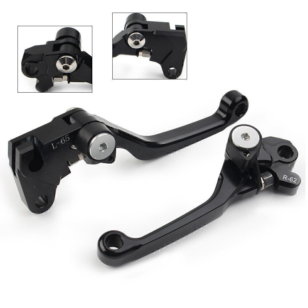 Fit for YAMAHA WR 250F WR 450F 2001-2016 WR250F WR450F Pivot Brake Clutch Levers BLK