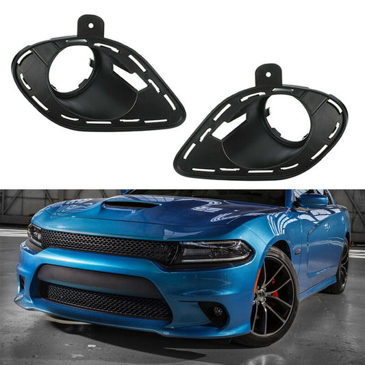 Left+Right for Dodge charger 2015-2020 Fog Lamp Cover Fog Lamp Bracket Pair v