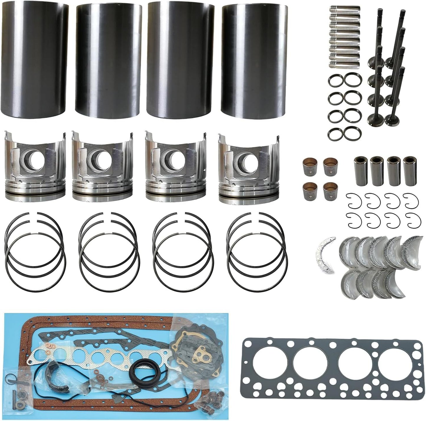 06E198151H KS 4x Piston Ring Set STD 85.5 mm for Audi A4 A5 A6 Q5 3.2L Upgrade Version 18059 B