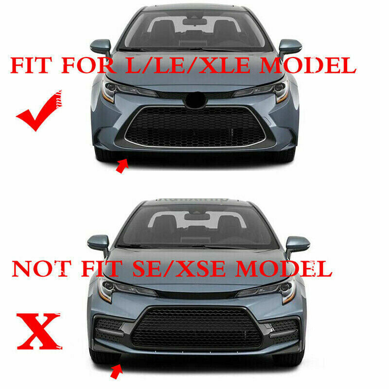 for Toyota for Corolla 2019-2022 Carbon Fiber Car Front Grille Grid Cover Trim Strip
