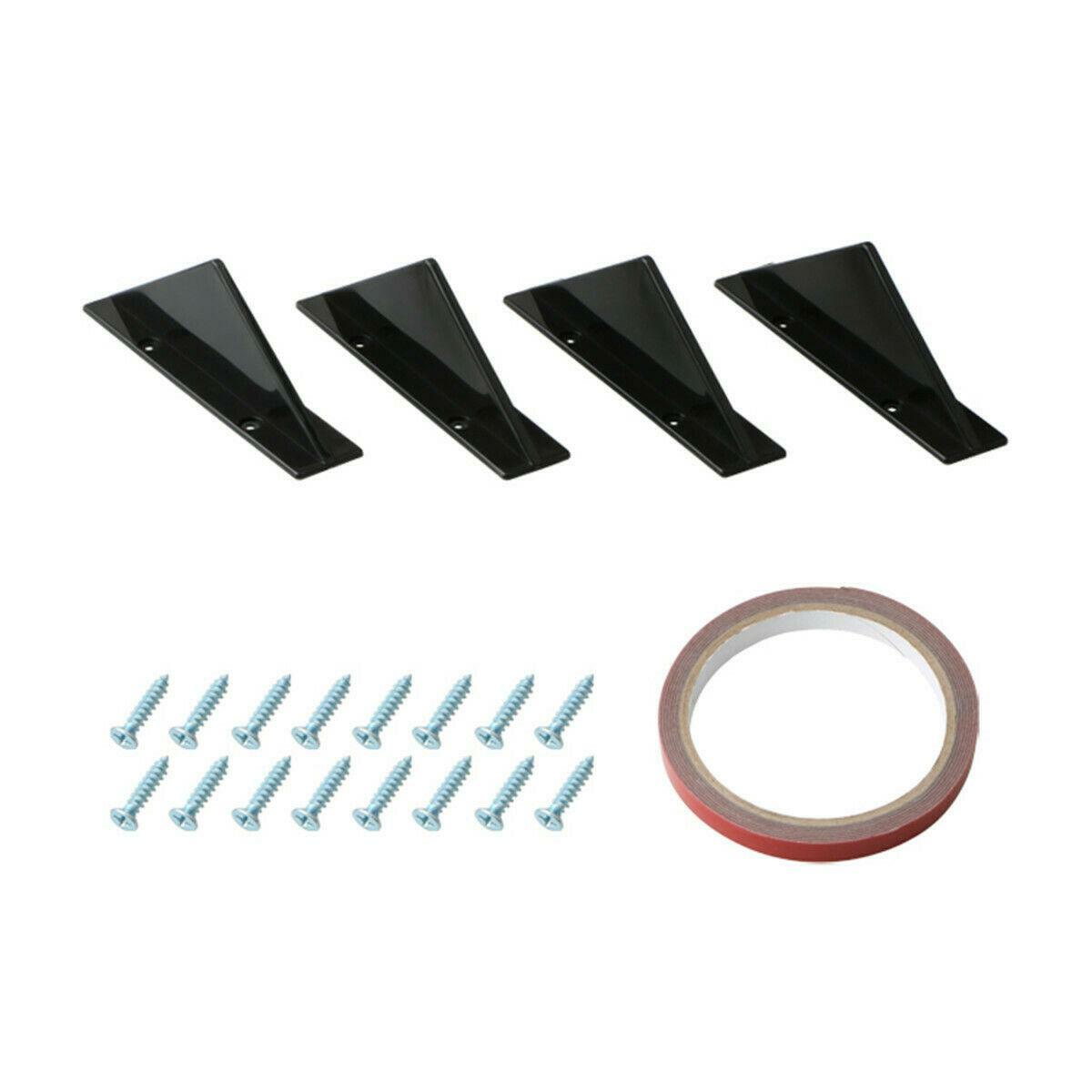 Triangular for mini car rear lip small wrap-around bumper trim backrest ABS 4-piece set n
