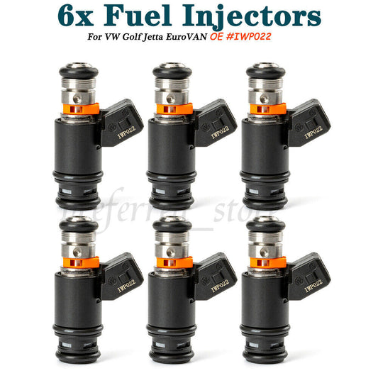 6-pack of fuel injectors IWP022 suitable for Golf for Jetta EuroVan 2.8 V6 021906031D- v