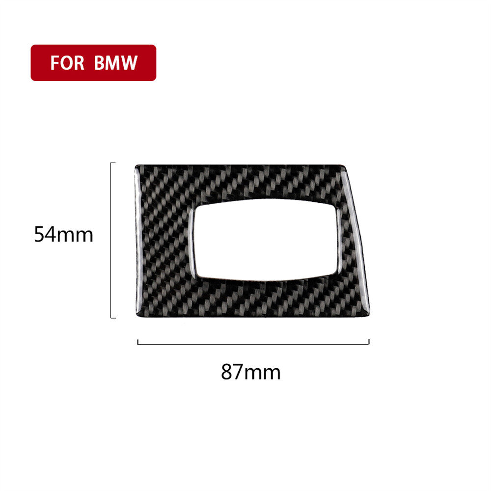Carbon Fiber Ignition Switch Button Key Hole Trim for BMW 3 Series E90 2005-2012