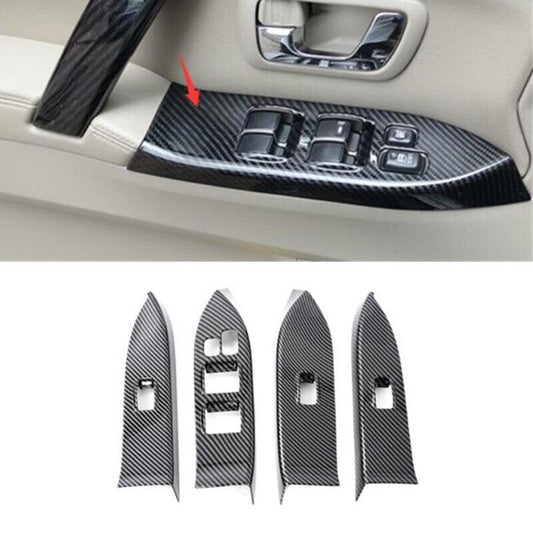 Car Window Lift Switch Panel Cover Trim for Mitsubishi Pajero Montero 2009-2021