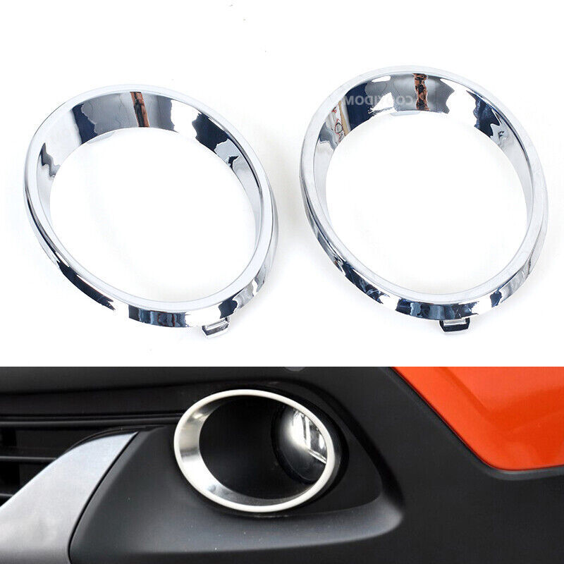 1Pair Front Fog Lamp Shade Frame Trim Bezel Garnish for Renault for Kadjar 2016-2020