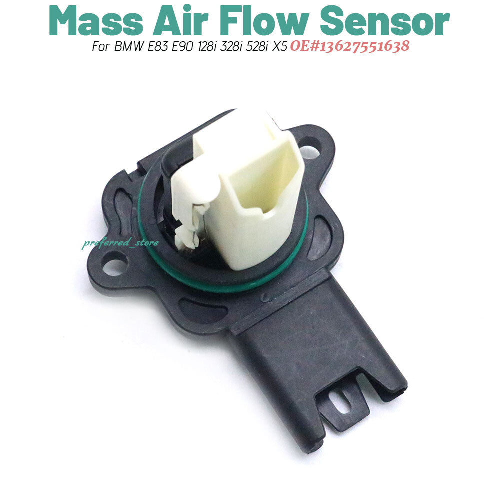 Mass air flow meter sensor suitable for E83, E90, 128i, 328i, 528i, X5, X3 3.0L 13627551638- v
