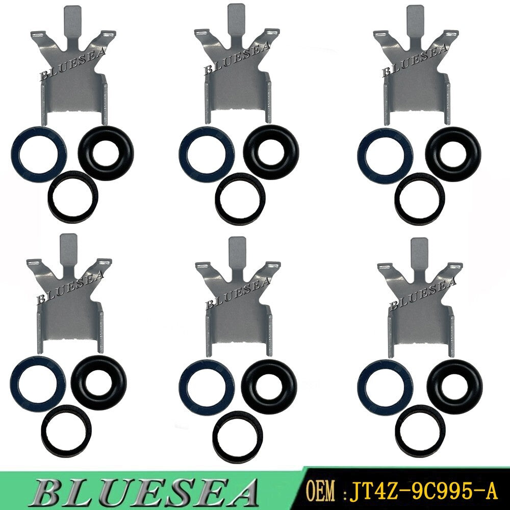 6PCS Fuel Injector Repair Seal Kit For 2018 - 2023 for Ford F150 2021 -2023