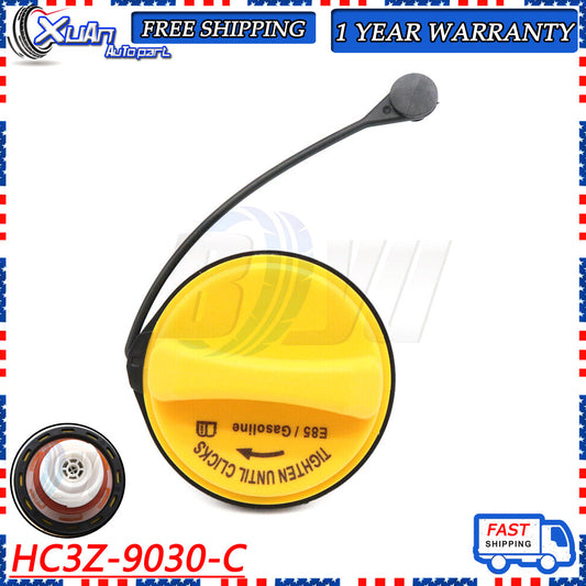 Yellow fuel filler cap HC3Z-9030-C suitable for F-350 Super Duty 6.2L v