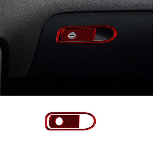 2Pcs Carbon Fiber Center Console Panel Cover Trim For Sonic 2012-2016 v