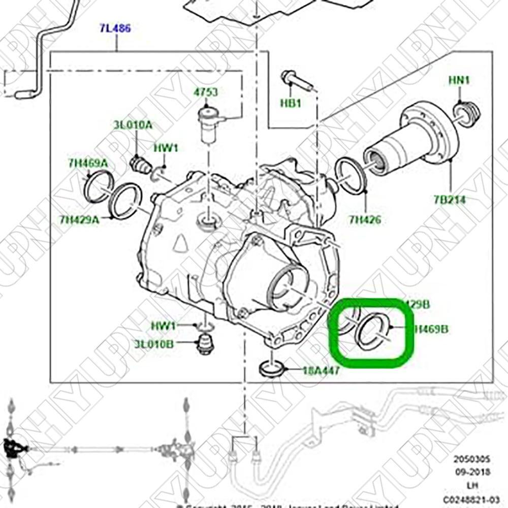 LR001950 Driveshaft Outer Gasket for Land Rover Discovery Sport LR2 Ranger for Rover Q