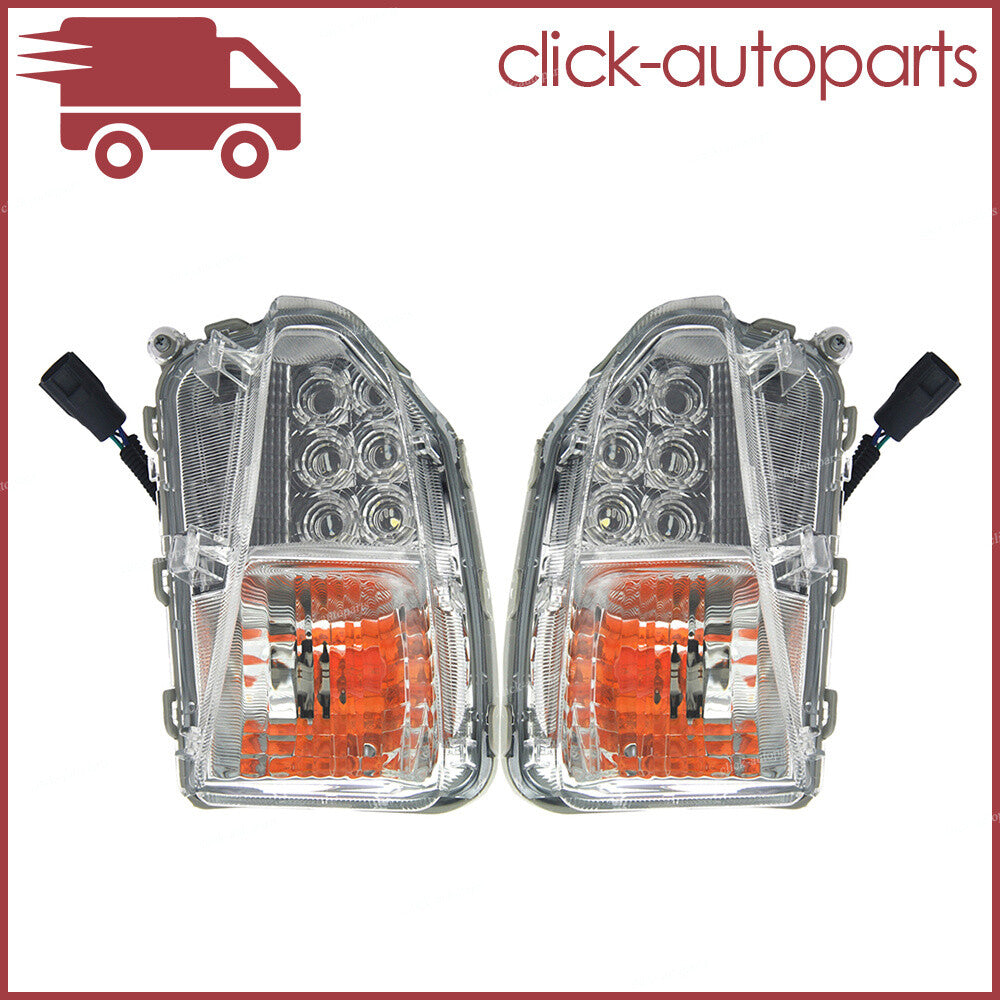 Pair Fits for Toyota Prius 2013-15 LeftRight Turn Signal Fog Light Lamp Lens w/Bulb