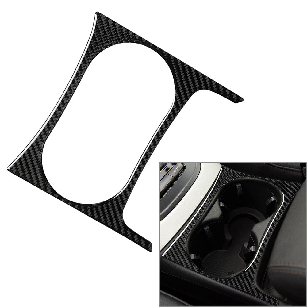 Water Cup Holder Panel Trim Fit Carbon Fiber for Audi Q5 2010-2018 SQ5 2013-2017