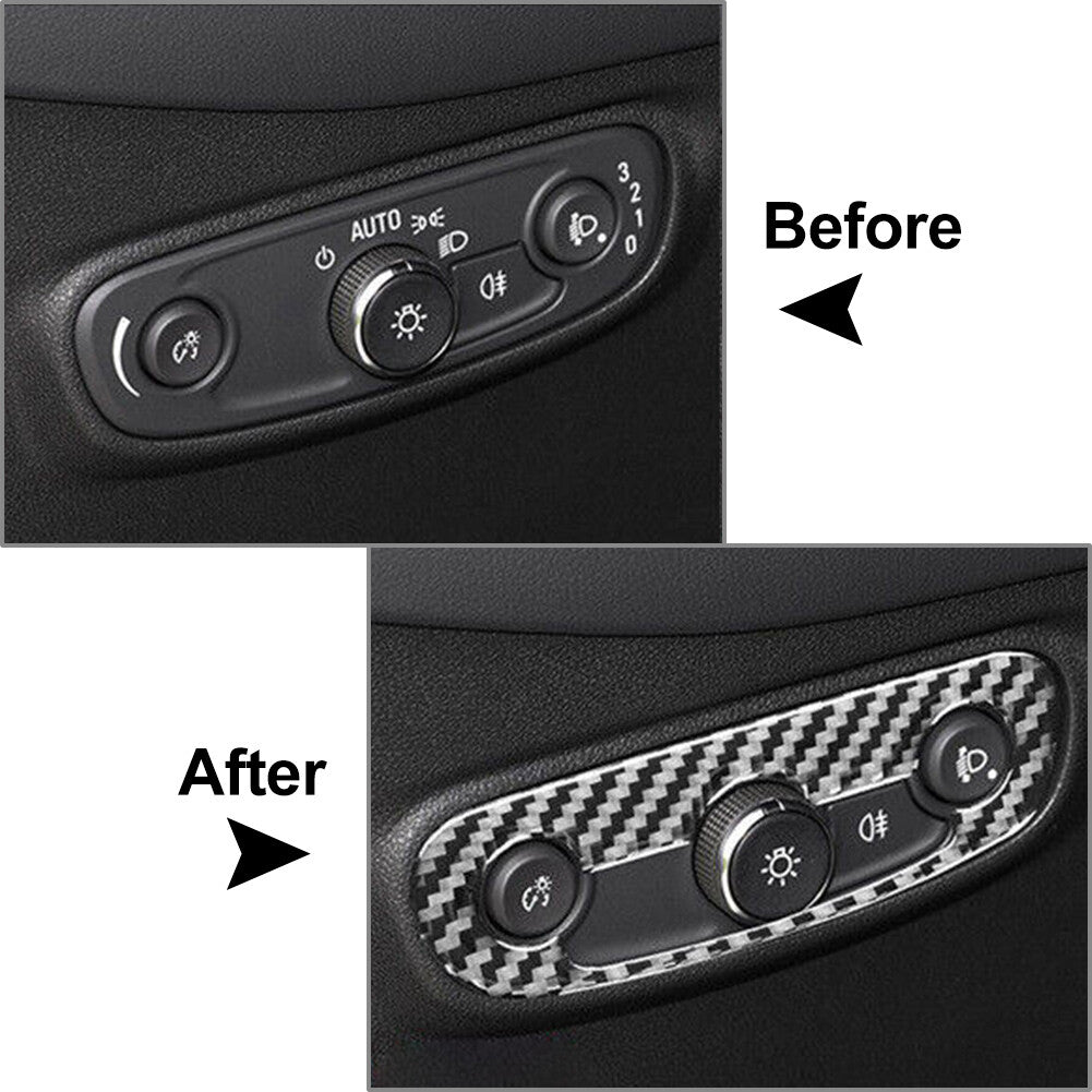 for Chevrolet Equinox 2017-2022 Car Headlight Switch Cover Trim