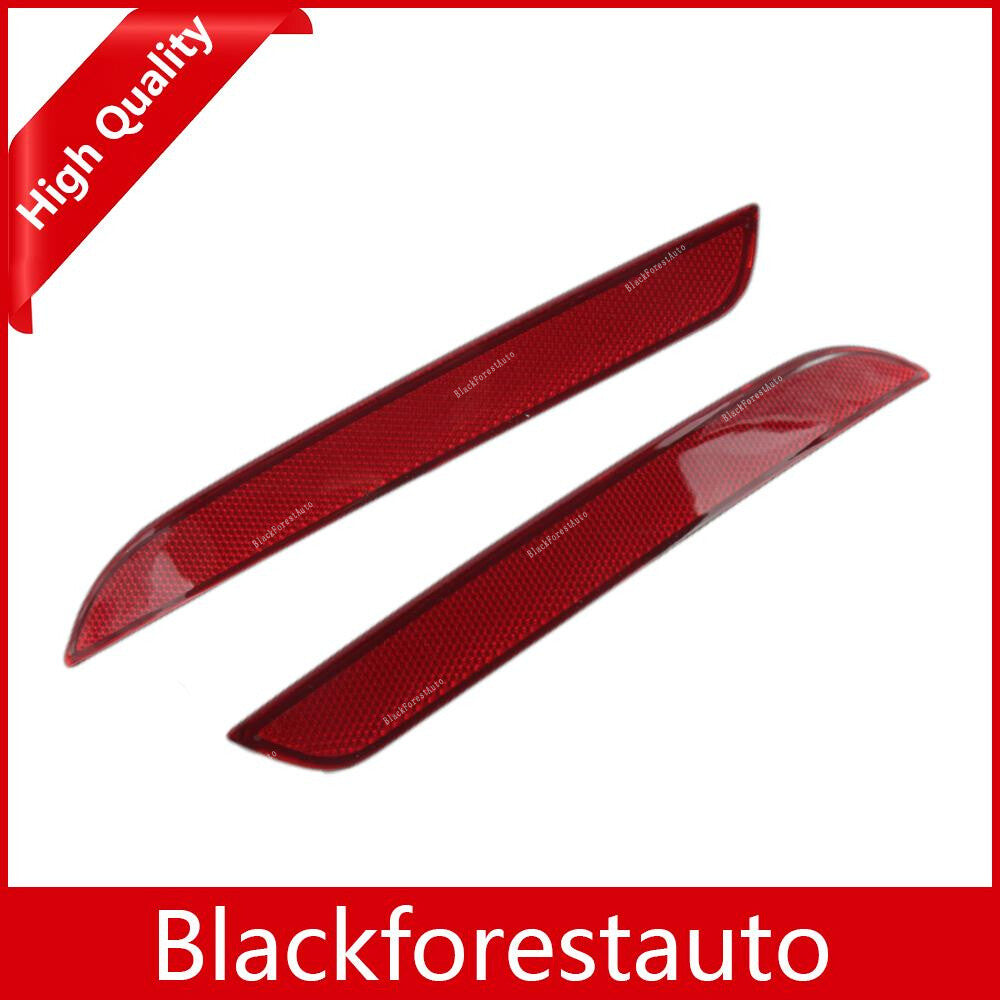 2pcs M Sport Bumper Red Right+Left Rear Reflector for BMW F10 5 SERIES