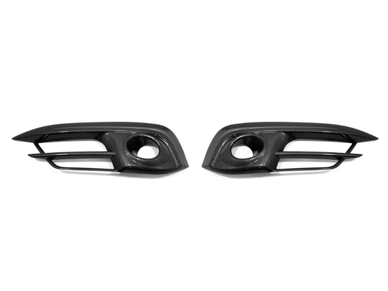Carbon fiber front fog light cover trim for Toyota for Civic ABS (2016 - 2020)