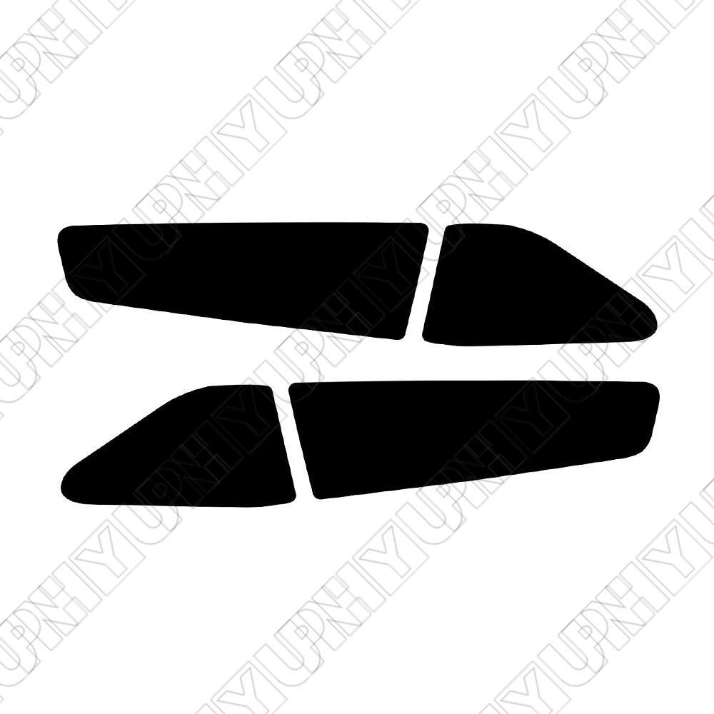 4 Pcs Smoke Tint Tail Light Cover Trim Sticker Decal for Dodge for Charger 2015-2022