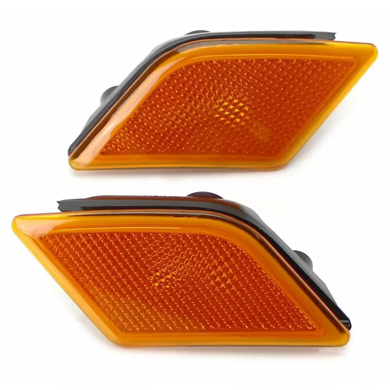 One pair of smoked LED side marker lights suitable for W204, C300, C350, C63, and AMG. n