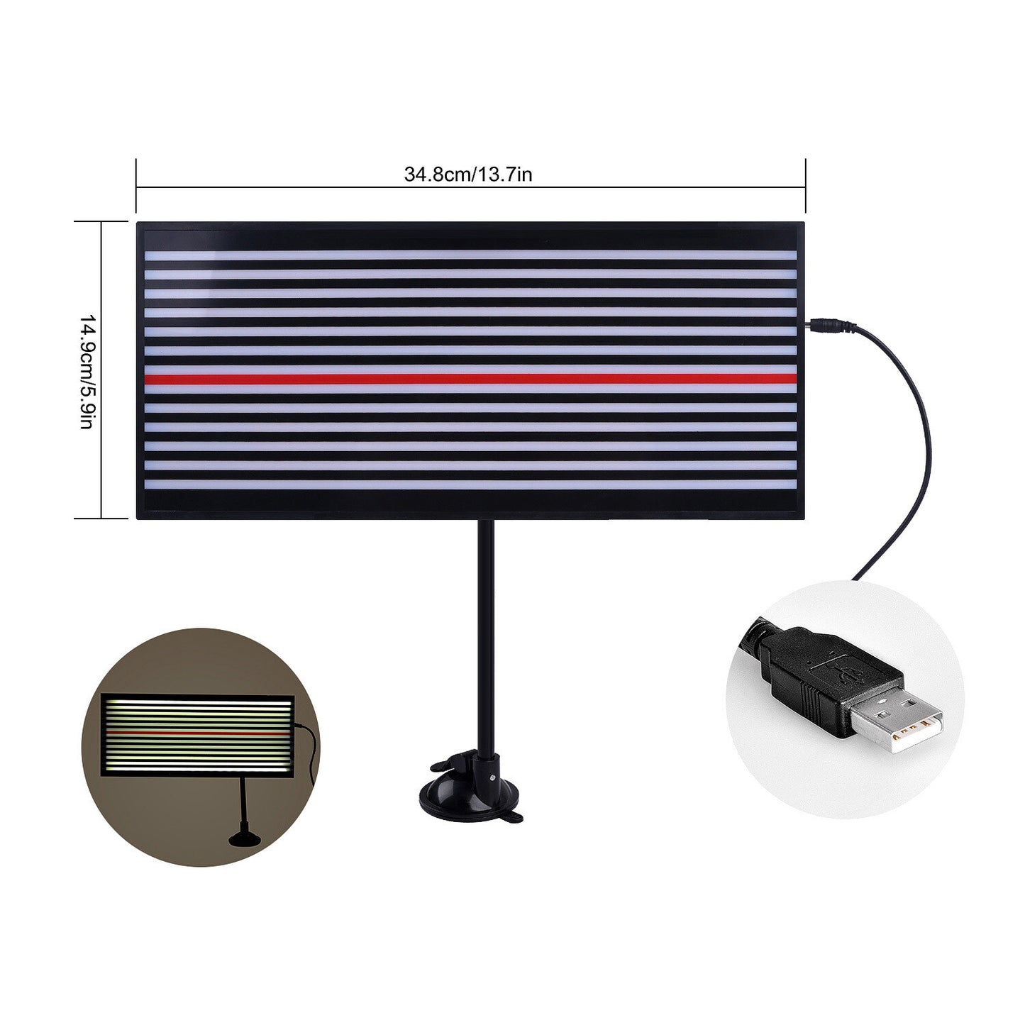 Dent Detection Light Panel,Dent Repair Tools LED Lamp for Hail Damage Removal v