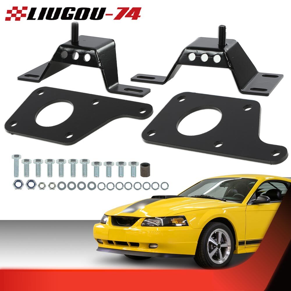 Fits 1979-04 for Mustang LS1 53L Engine Swap Adapter Plate with 46L Solid Mount - v